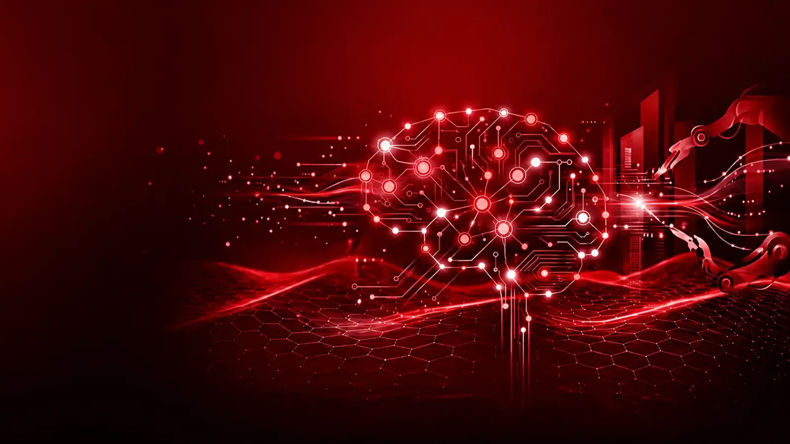 Illustration of an AI network processing incoming enquiries
